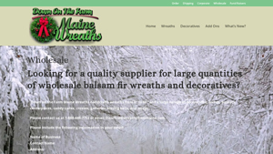 Wreaths from Maine - Wholesale Balsam Fir Wreaths