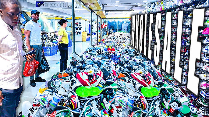 A stock image illustrating xinqilu footwear wholesale plaza concepts