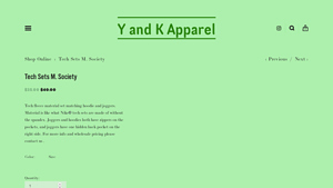 Y&K Apparel - Tech Sets M. Society