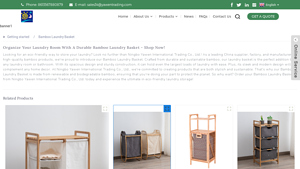 Yawen - Bamboo Laundry Basket