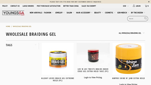 Young's GA - Wholesale Braiding Gel