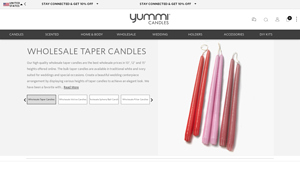 Yummi Candles - Wholesale Taper Candles
