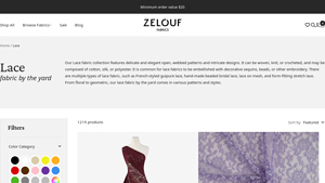 Zelouf Fabrics - Lace Fabric Collection