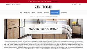 ZinHome - Modern Cane & Rattan Furniture Collection