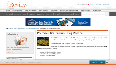 Pharmaceutical Capsule Filling Machine