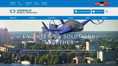 Arnold Magnetic Technologies: Industrial Magnet Manufacturer