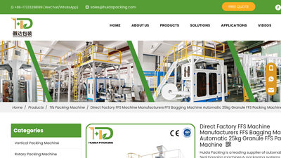 Direct Factory FFS Machine Manufacturers FFS Bagging Machine ...