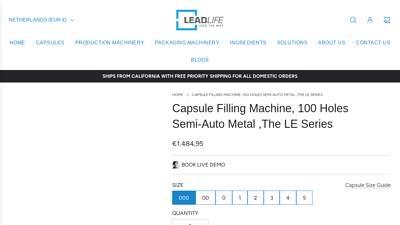 Capsule Filling Machine, 100 Holes Semi-Auto Metal ,The LE Series