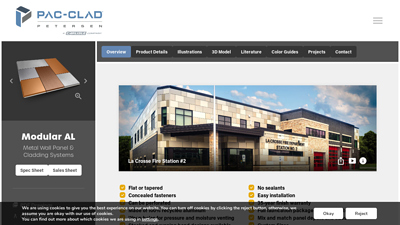 Metal Wall Panel System: Modular AL - PAC-CLAD