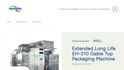 Extended Long Life EH-210 Gable Top Packaging Machine