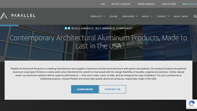 Parallel Architectural Products: USA-Made, Wood-Look Aluminum ...
