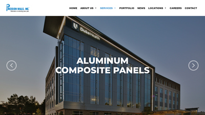 Aluminum Composite Panels for North Carolina - Precision Walls