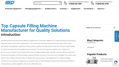 Top Capsule Filling Machine Manufacturer for Quality Solutions
