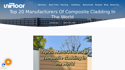 Top 20 Manufacturers Of Composite Cladding In The World