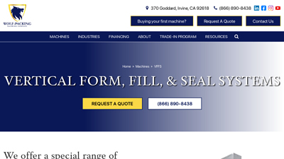 Vertical Form, Fill, & Seal Machines | Efficient Packaging Systems by ...